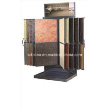 Custom Wing Style Tile Granite Flooring Showroom Display Rack